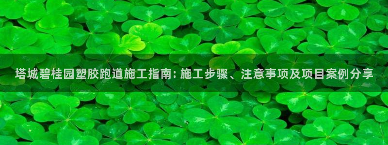 66814红足：塔城碧桂园塑胶跑道施工指南: 施工步骤、注意事项及项目案例分享