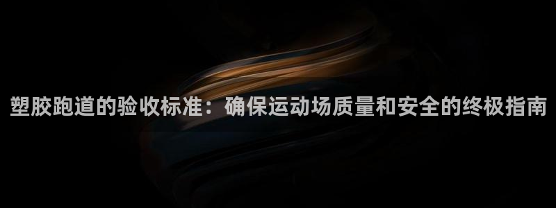 红足1世1站2站管理网：塑胶跑道的验收标准：确保运动场质量和安全的终极指南