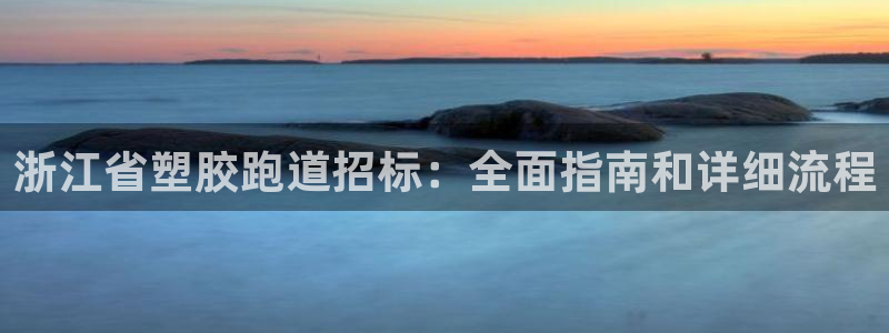 666814红·足一世比分：浙江省塑胶跑道招标：全面指南和详细流程